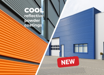 Special COOL powder coatings