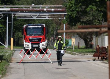 Uspešno izvedena vaja zaščite in reševanja v Cinkarni Celje v sklopu regijske vaje »Potres v Zahodnoštajerski regiji« 24.5.2025
