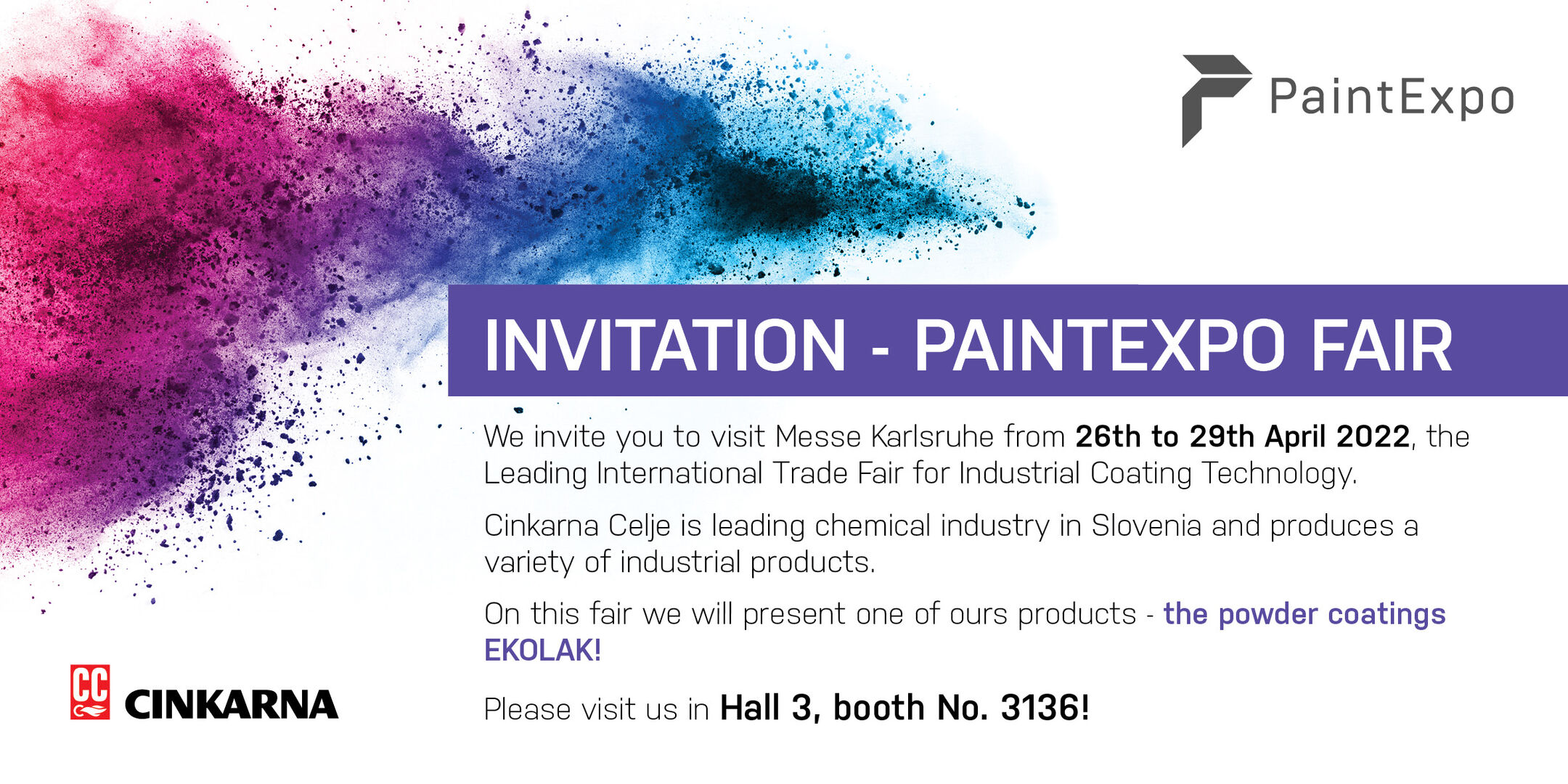 Invitation - PaintExpo fair