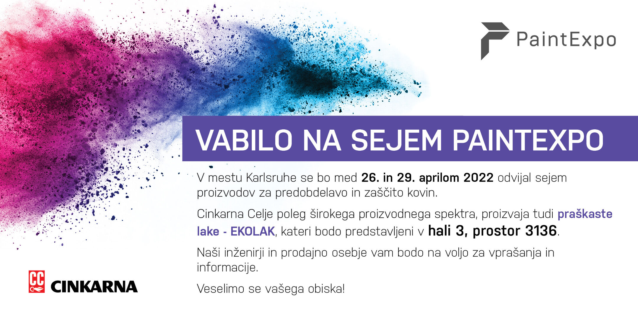 Vabilo na sejem PaintExpo