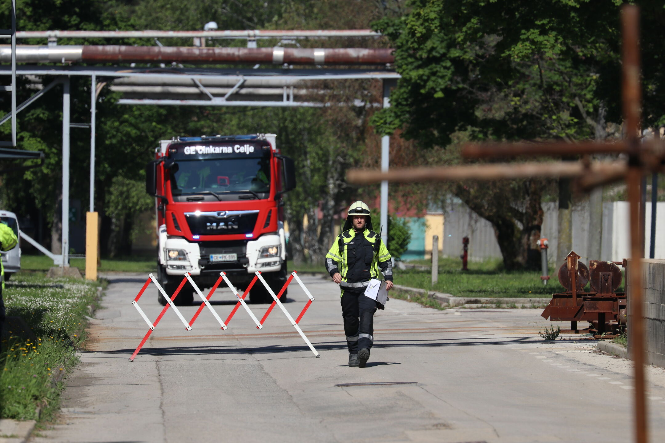 Uspešno izvedena vaja zaščite in reševanja v Cinkarni Celje v sklopu regijske vaje »Potres v Zahodnoštajerski regiji« 24.5.2025